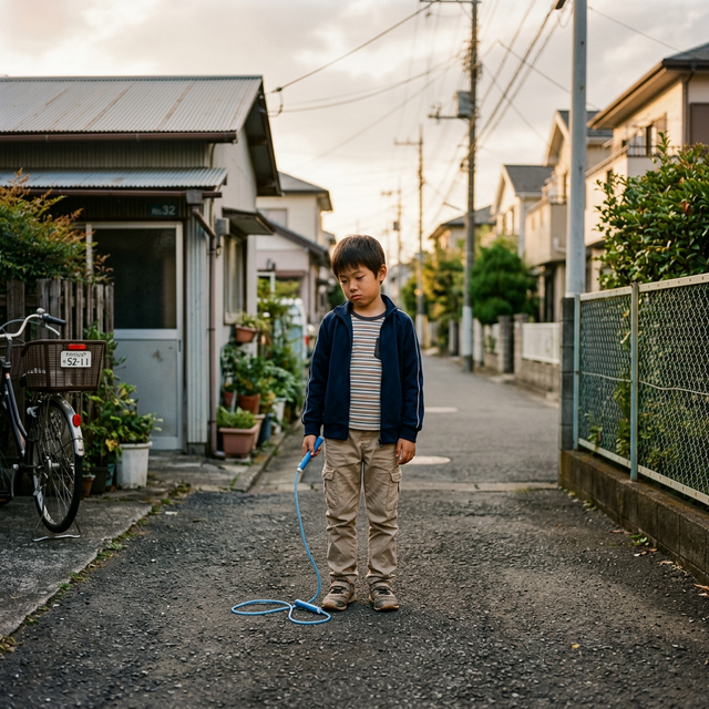 一人で練習する子どものイメージ